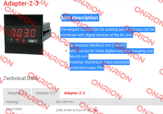 ADAPTER-2-3 Montwill