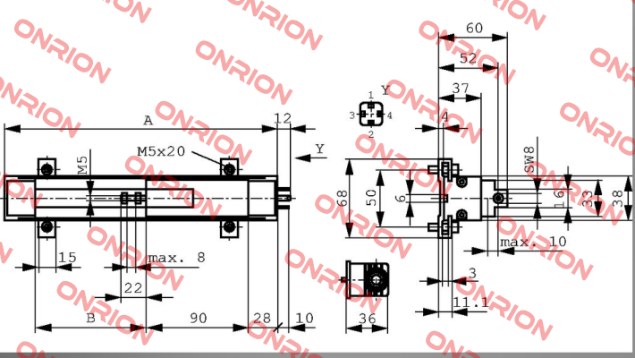 P/N: 400025305 Type: TLH-0130 Novotechnik