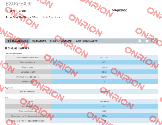 BX10R/CD-ABVE80 Micro Detectors / Diell