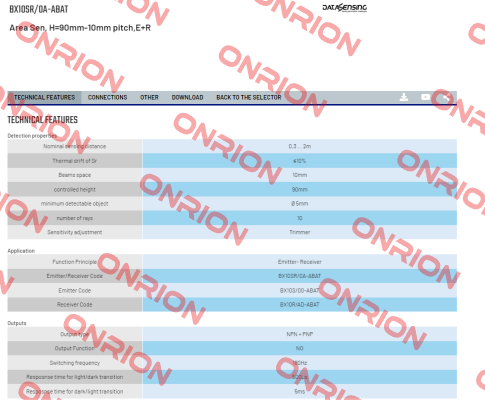 BX10SR/0A-ABAT Micro Detectors / Diell