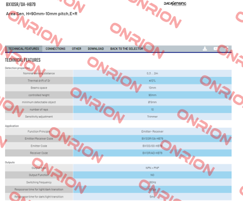 BX10SR/0A-HB79 Micro Detectors / Diell