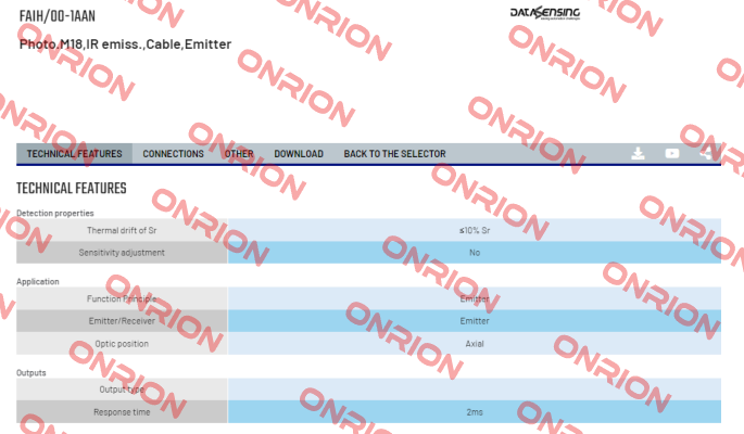 FAIH/00-1AAN Micro Detectors / Diell