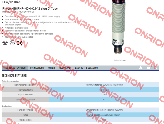 FAR2/BP-0EAN Micro Detectors / Diell