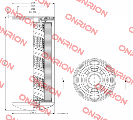 P/N: 1103 Type: CS-150-A03-A MP Filtri