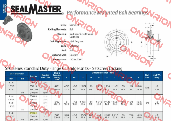 SFC-24  SealMaster