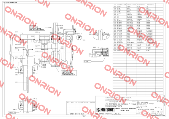 X65-0306011010 Hansen