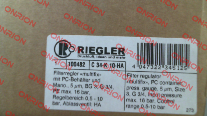 100482 / C 34-K 10-HA Riegler