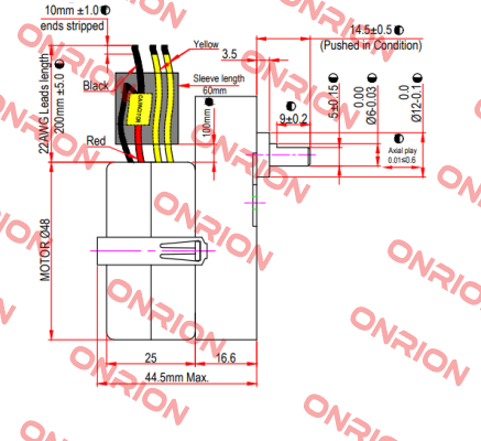 MTR5-GB5P, 2 RPM, 230V Mechtex