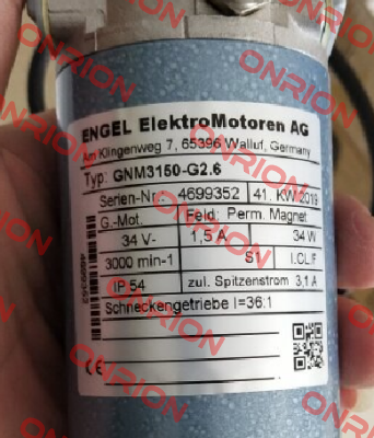 GNM3150−G2.6 Engel Motor