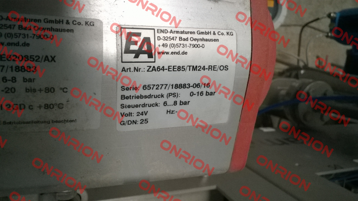 ZA64-EE85/TM24-RE/OS (OEM) End Armaturen