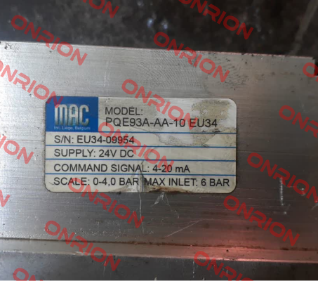 PQE93A-AA-10 EU34 МAC Valves