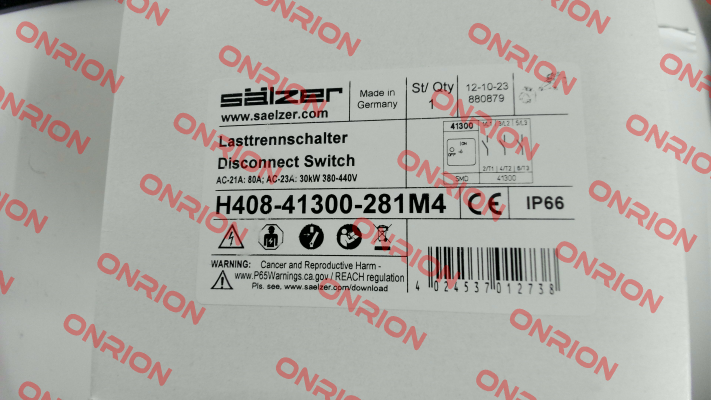 H408-41300-281M4 Salzer