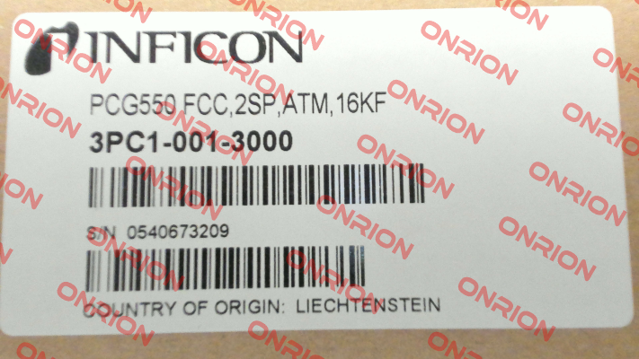 Nr. 3PC1-001-3000 Type PCG550 FCC,2SP,ATM,16KF Inficon